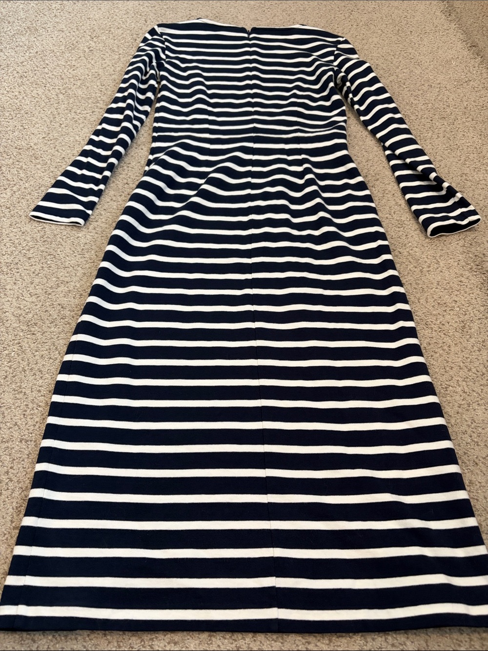 J. Crew Striped Midi Dress, 00 - Picture 8 of 14
